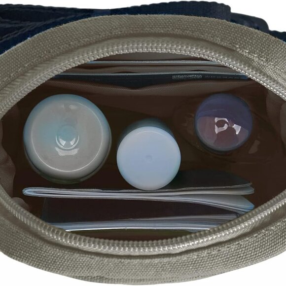 RFID Blocking Mini Crossbody Canvas Bag Compact Travel Purse for Mobile - Picture 9 of 13